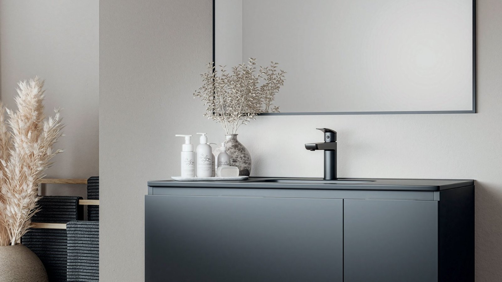Baño dressbath en negro mate